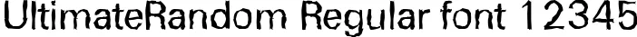 Dynamic UltimateRandom Regular Font Preview https://safirsoft.com