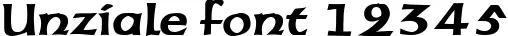 Dynamic Unziale Font Preview https://safirsoft.com