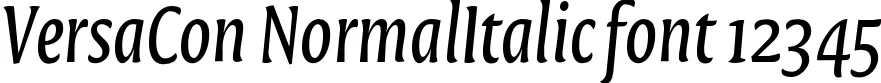 Dynamic VersaCon NormalItalic Font Preview https://safirsoft.com