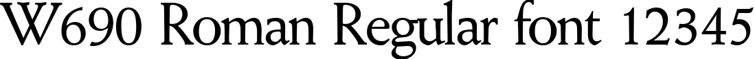 Dynamic W690 Roman Regular Font Preview https://safirsoft.com