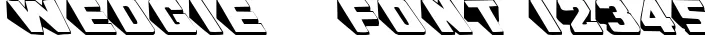 Dynamic WEDGIE   Font Preview https://safirsoft.com