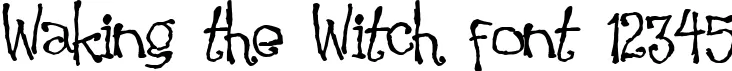 Dynamic Waking the Witch Font Preview https://safirsoft.com