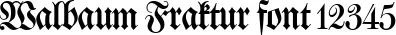 Dynamic Walbaum Fraktur Font Preview https://safirsoft.com