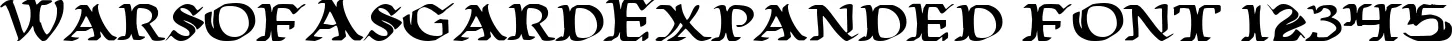 Dynamic WarsofAsgardExpanded Font Preview https://safirsoft.com