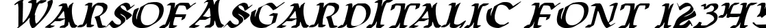 Dynamic WarsofAsgardItalic Font Preview https://safirsoft.com