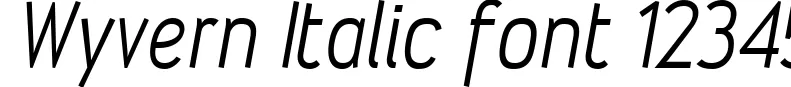 Dynamic Wyvern Italic Font Preview https://safirsoft.com