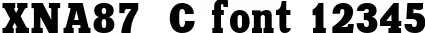 Dynamic XNA87  C Font Preview https://safirsoft.com