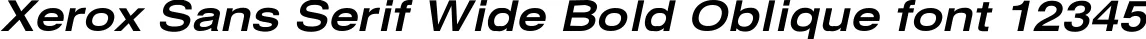 Dynamic Xerox Sans Serif Wide Bold Oblique Font Preview https://safirsoft.com