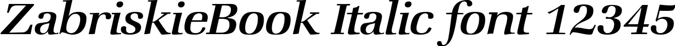 Dynamic ZabriskieBook Italic Font Preview https://safirsoft.com