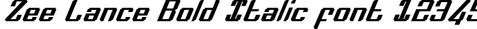 Dynamic Zee Lance Bold Italic Font Preview https://safirsoft.com