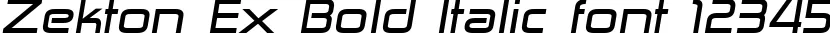 Dynamic Zekton Ex Bold Italic Font Preview https://safirsoft.com