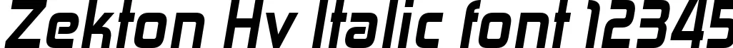 Dynamic Zekton Hv Italic Font Preview https://safirsoft.com