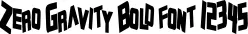 Dynamic Zero Gravity Bold Font Preview https://safirsoft.com