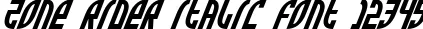 Dynamic Zone Rider Italic Font Preview https://safirsoft.com