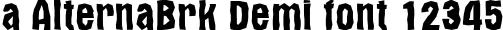 Dynamic a AlternaBrk Demi Font Preview https://safirsoft.com