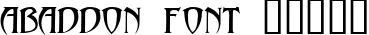 Dynamic abaddon Font Preview https://safirsoft.com