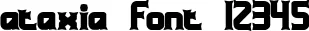 Dynamic ataxia Font Preview https://safirsoft.com