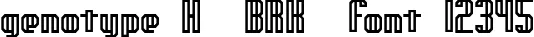 Dynamic genotype H  BRK  Font Preview https://safirsoft.com