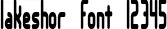 Dynamic lakeshor Font Preview https://safirsoft.com