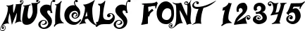 Dynamic musicals Font Preview https://safirsoft.com