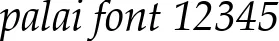 Dynamic palai Font Preview https://safirsoft.com