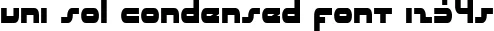 Dynamic uni sol condensed Font Preview https://safirsoft.com