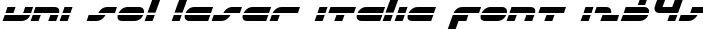 Dynamic uni sol laser italic Font Preview https://safirsoft.com
