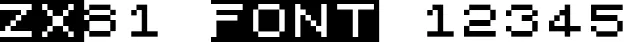Dynamic zx81 Font Preview https://safirsoft.com