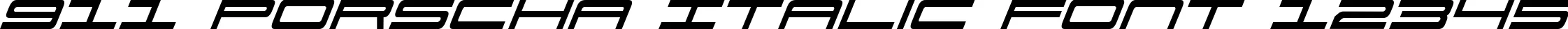 Dynamic 911 Porscha Italic Font Preview https://safirsoft.com