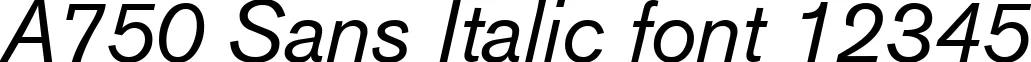 Dynamic A750 Sans Italic Font Preview https://safirsoft.com