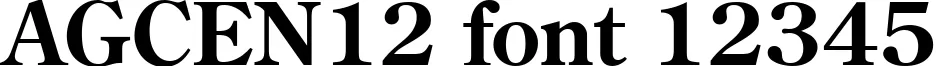 Dynamic AGCEN12 Font Preview https://safirsoft.com