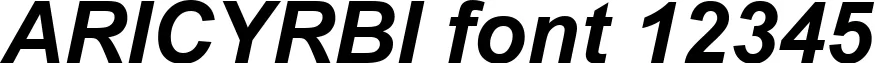 Dynamic ARICYRBI Font Preview https://safirsoft.com