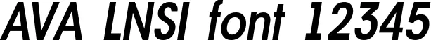 Dynamic AVA LNSI Font Preview https://safirsoft.com