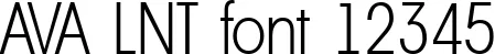 Dynamic AVA LNT Font Preview https://safirsoft.com