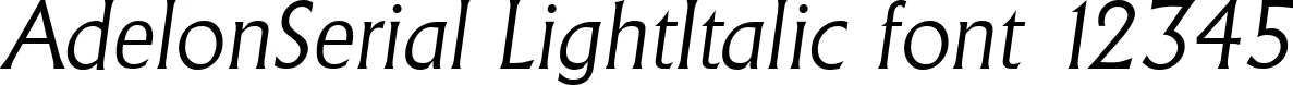 Dynamic AdelonSerial LightItalic Font Preview https://safirsoft.com