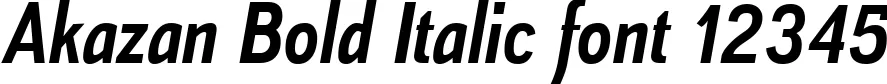 Dynamic Akazan Bold Italic Font Preview https://safirsoft.com
