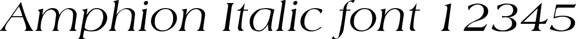 Dynamic Amphion Italic Font Preview https://safirsoft.com