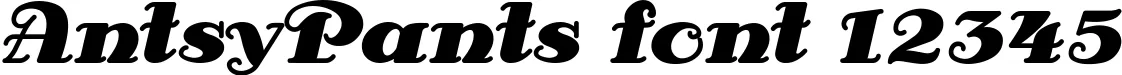 Dynamic AntsyPants Font Preview https://safirsoft.com