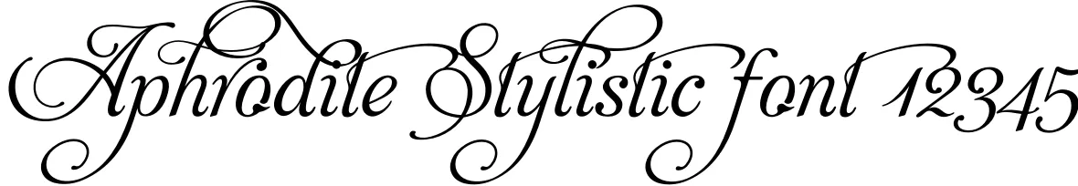Dynamic Aphrodite Stylistic Font Preview https://safirsoft.com