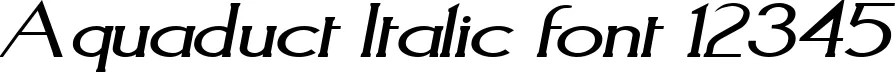Dynamic Aquaduct Italic Font Preview https://safirsoft.com