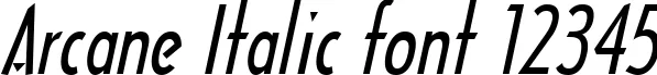 Dynamic Arcane Italic Font Preview https://safirsoft.com