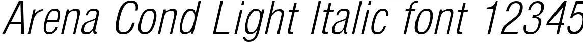 Dynamic Arena Cond Light Italic Font Preview https://safirsoft.com