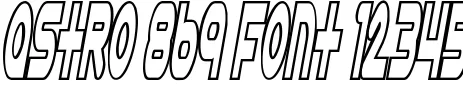 Dynamic Astro 869 Font Preview https://safirsoft.com