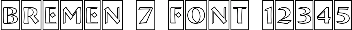 Dynamic BREMEN 7 Font Preview https://safirsoft.com