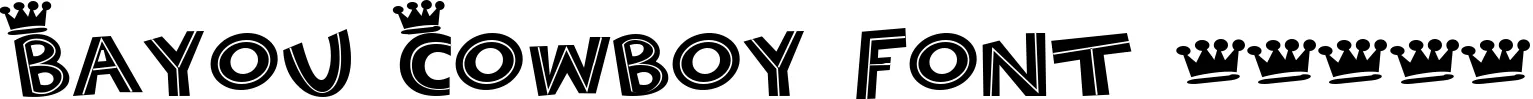 Dynamic Bayou Cowboy Font Preview https://safirsoft.com