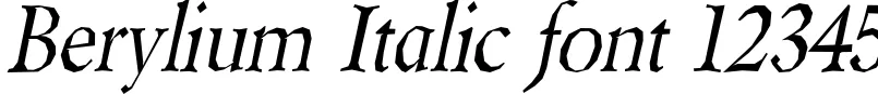 Dynamic Berylium Italic Font Preview https://safirsoft.com