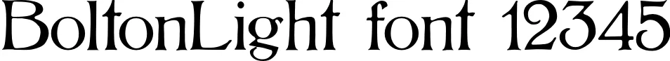 Dynamic BoltonLight Font Preview https://safirsoft.com