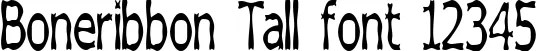 Dynamic Boneribbon Tall Font Preview https://safirsoft.com