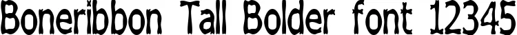 Dynamic Boneribbon Tall Bolder Font Preview https://safirsoft.com