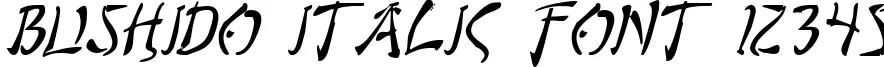 Dynamic Bushido Italic Font Preview https://safirsoft.com